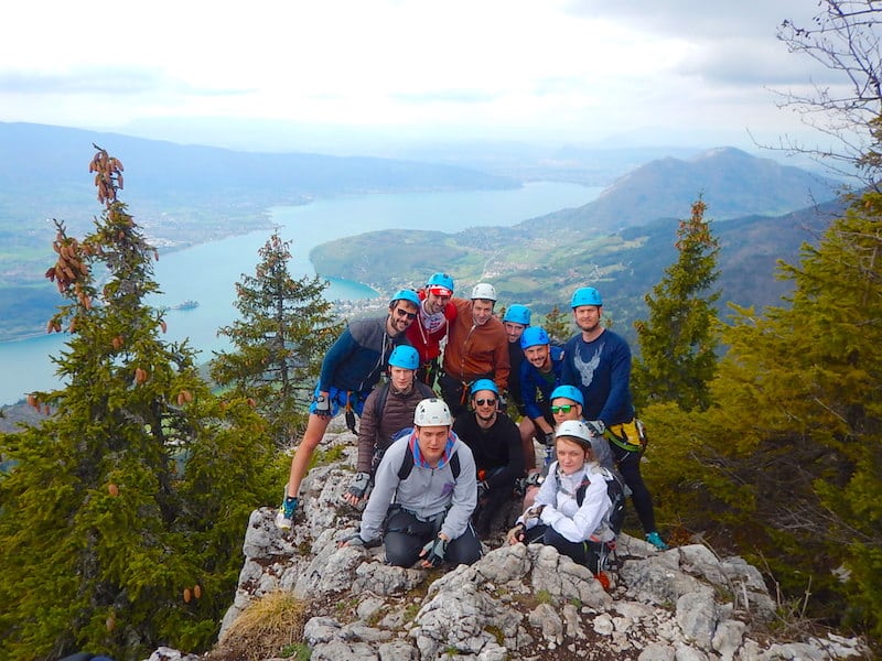 15 Avril 2017 – Via Ferrata d’Annecy pour l’EVG d’Hugo