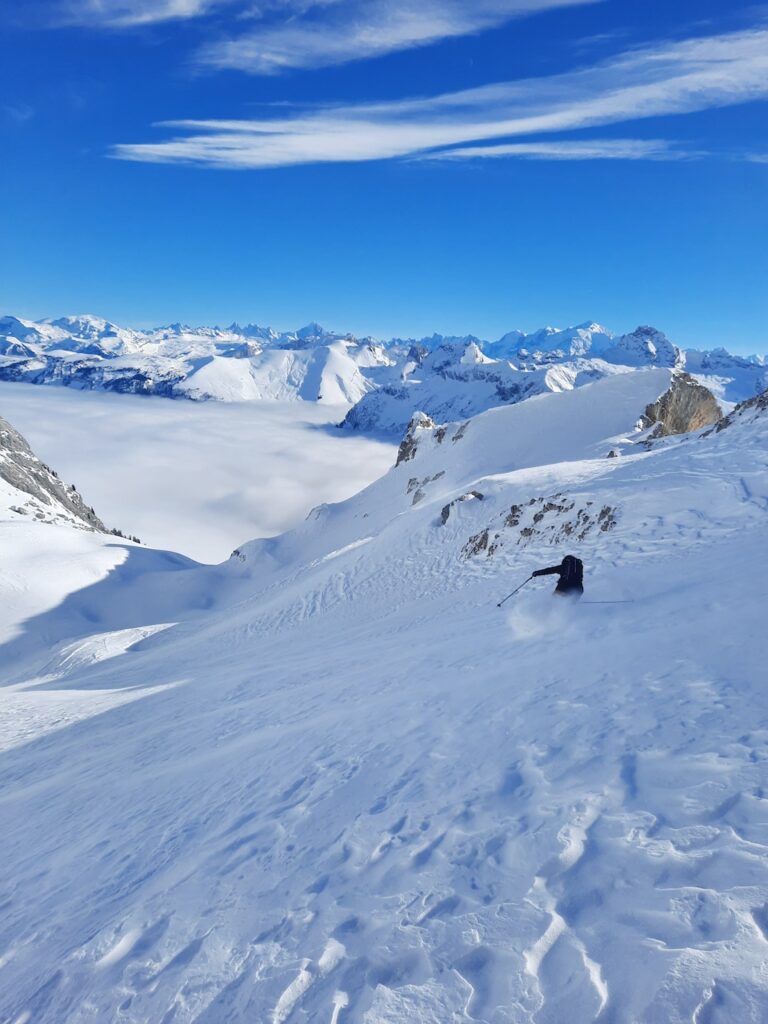 Descente en Ski de randonnée du Col de Balafrasse 