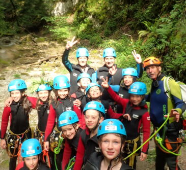 anniversaire enfants canyoning annecy