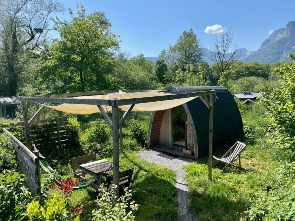 Camping Annecy éco responsable jardins du taillefer