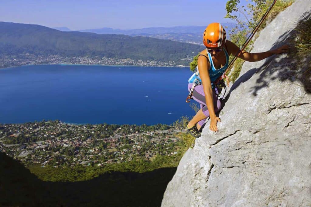 Point de vue lac annecy grande voie escalade Zig Zag